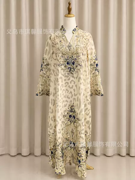 Long robe, European and American style, women's clothing, dress, cross-border, in stock