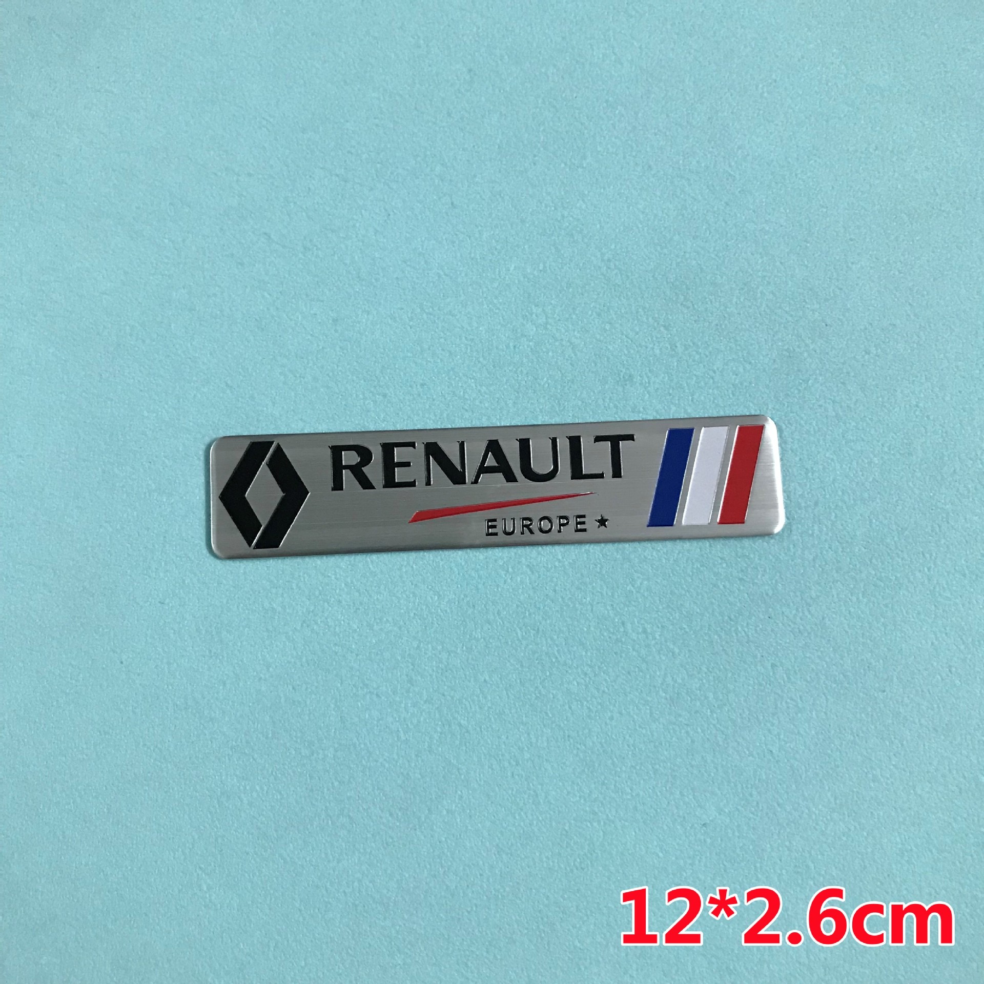 (2개) 르노 RENAULT 금속 자동차 스티커 자동차 수정 명판 라벨링 스크래치 커버 장식 알루미늄 스티커에 적합합니다.