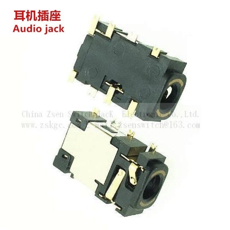 优质3.5耳机母座四极.四节3.5耳机插座.4节4极耳机插座3.5mm