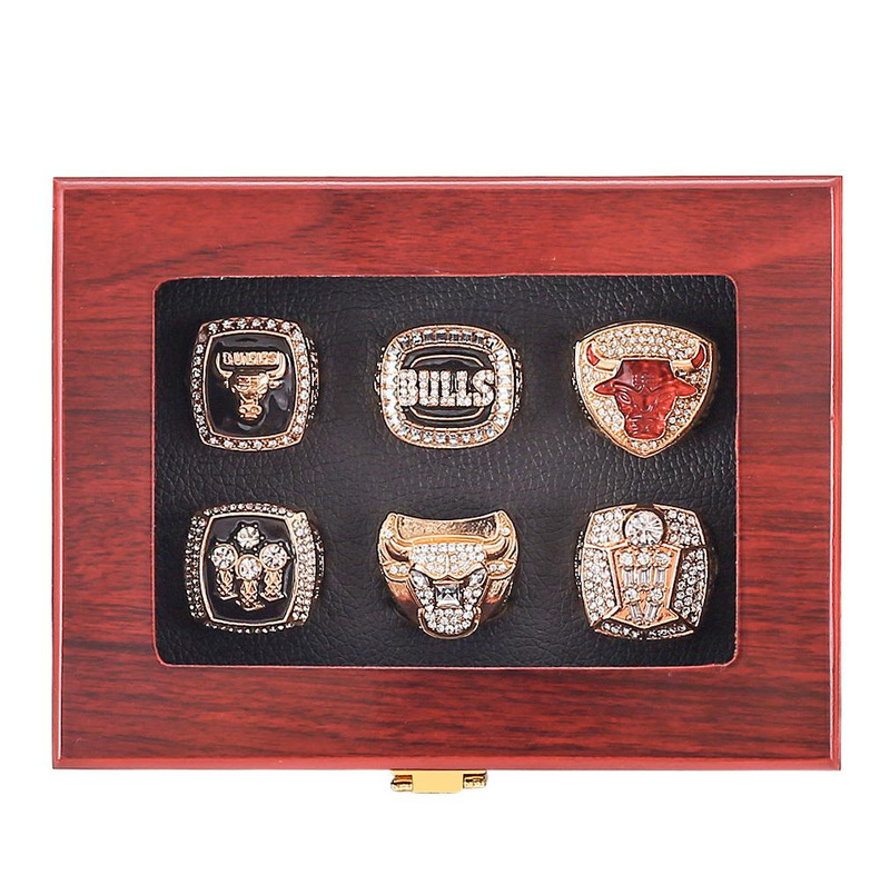 High-Quality Steel Mold Nba Chicago Bulls 6 Years Past Champion Ring Set Jordan Fans Collection Version Wholesale