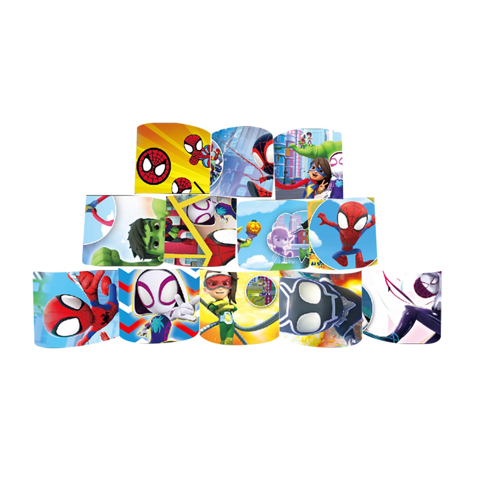 Hombre araña transfronterizo amigo anillo de papá material de PVC dibujos animados lindo anillo de papá pulsera