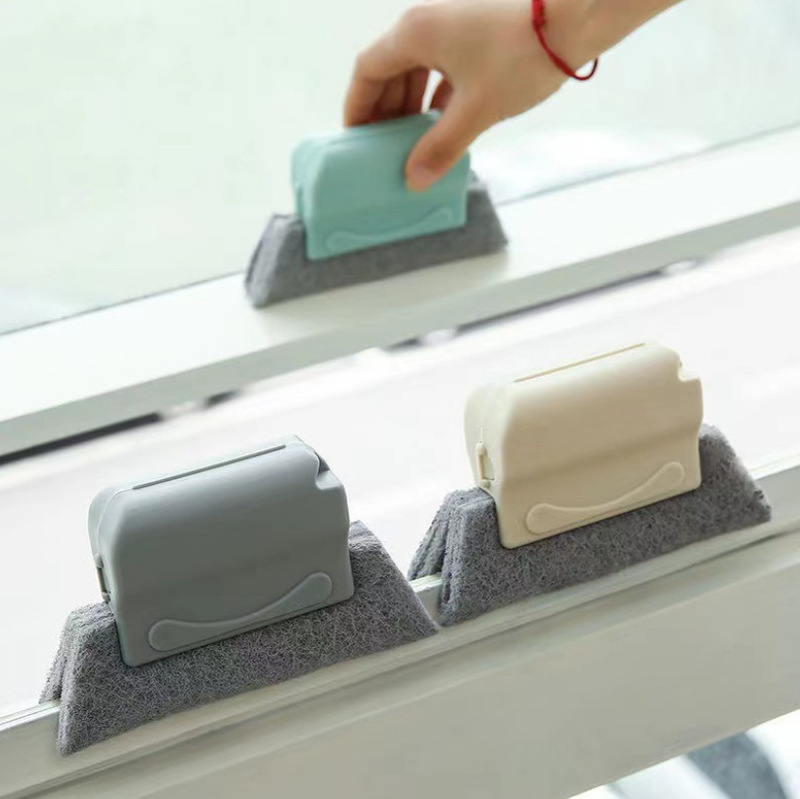 Window brush slot groove cleaning brush window slot glass cleaning window slot brush cleaning track sponge brush