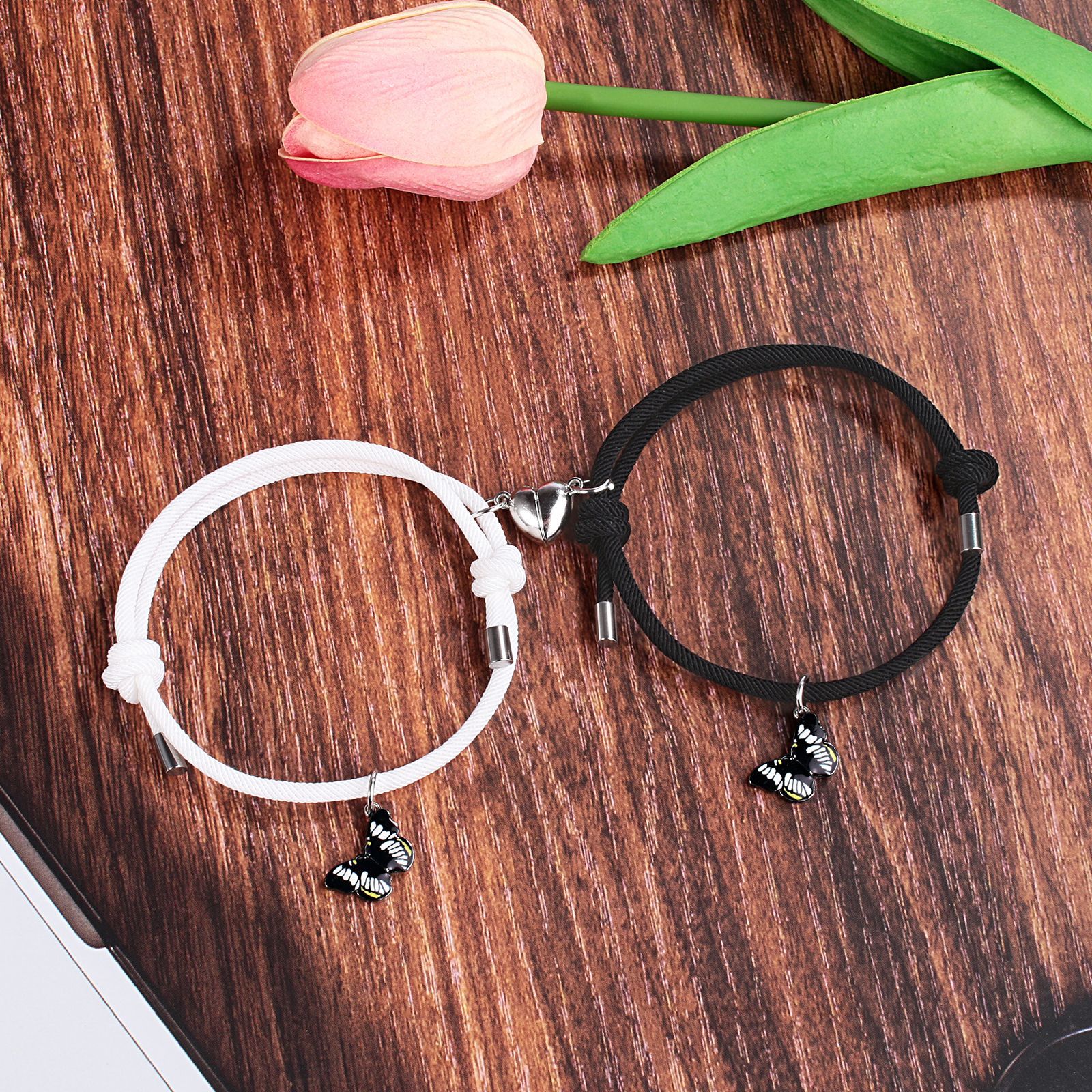 Cartoon Style Insect Alloy Inlay Couple Bracelets display picture 4
