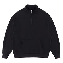 2025秋冬新品460G立领半拉链套头上衣重磅大毛圈欧美男装街潮卫衣