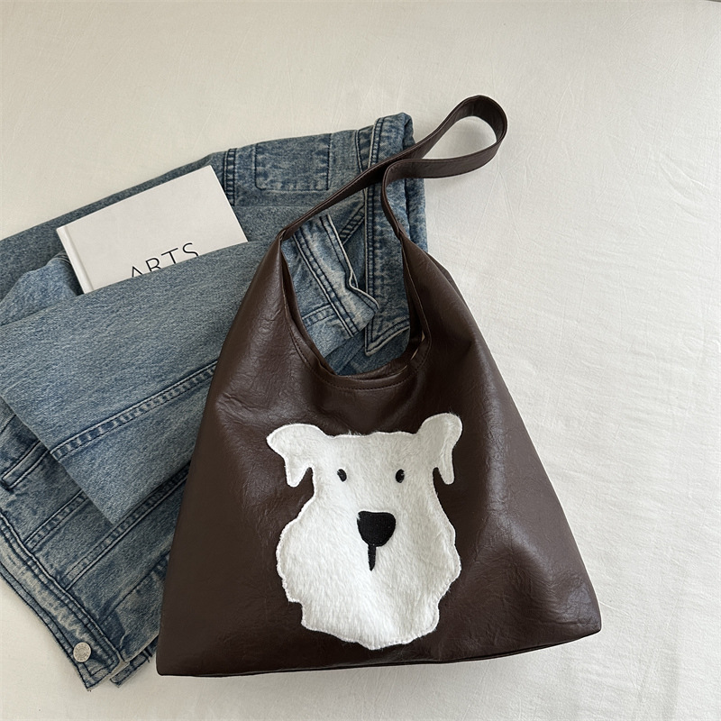 Otoño y invierno retro gran capacidad bolso de hombro de mujer 2024 nuevo estilo casual de moda simple bolso de hombro