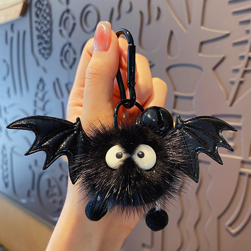 Подвеска-брикет из меха норки чертенок-черный