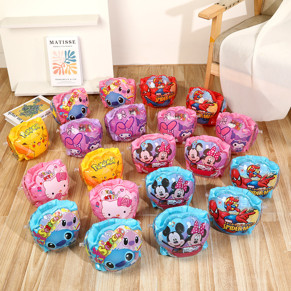 Cartoon engrosado PVC inflable brazo para niños principiantes nadar seguro brazo para bebés y niños pequeños manga de agua flotante image 4