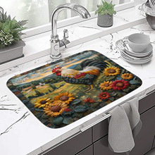 厨房干燥垫碎花吸水垫防滑餐垫台面垫果蔬碗碟吧台干燥垫隔热垫