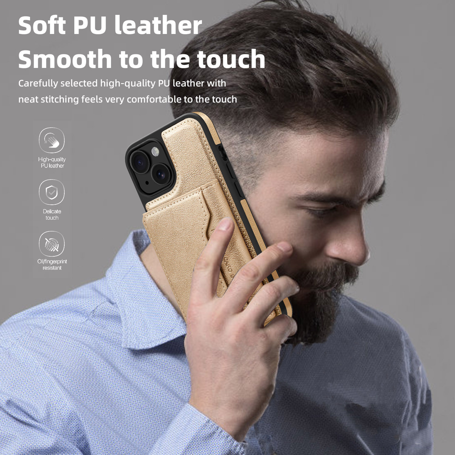 Ốp lưng iPhone 16 chống sốc viền dày, chất liệu TPU mờ — Vàng sa mạc, Tím đậm, Xanh ngọc, Màu đen chi tiết 1