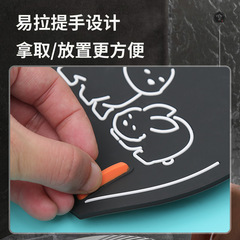 Animal-themed bathroom silicone floor drain mat, odor-proof and pest-blocking drain cover, PVC soft rubber drain stopper