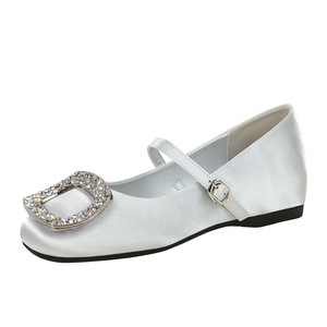 836-K212 one-piece Mary Jane shoes for women with shallow mouth height increase, versatile fashion, rhinestone buckle co