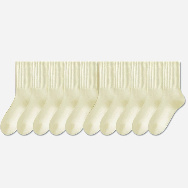 Mid-tube pile of socks- 【Mi Bai】