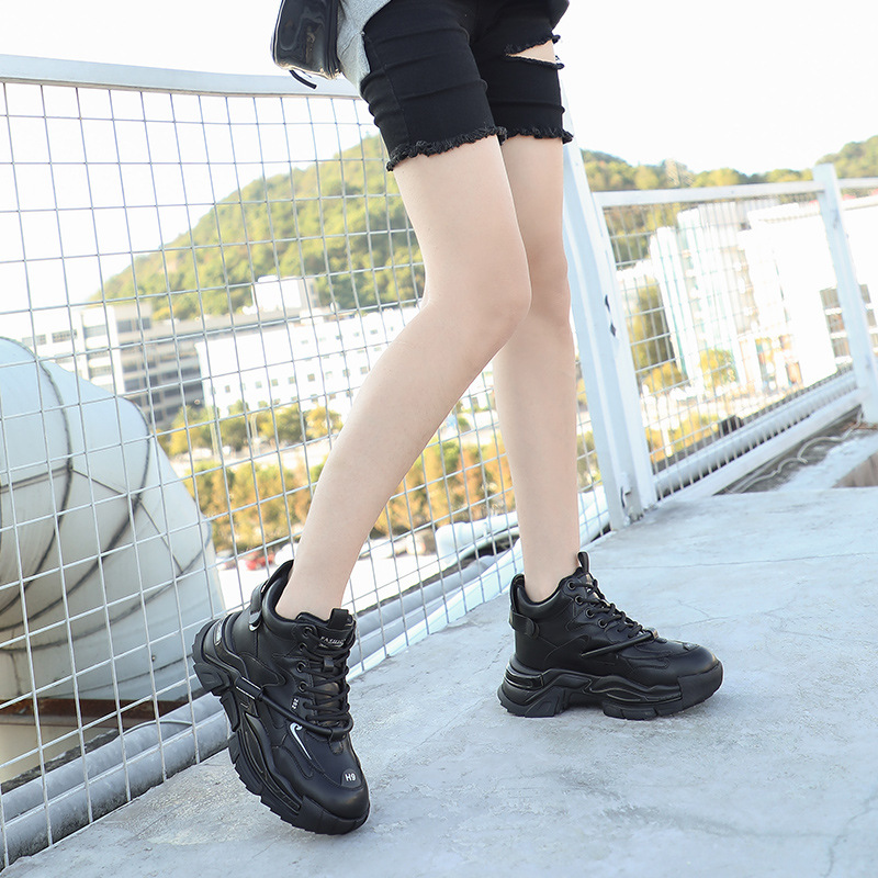 Velours vieilles chaussures femmes nouveau automne et hiver Ins Net rouge chaussures de course décontractées rehaussant rétro chaussures de sport confortables femmes_voghion.com