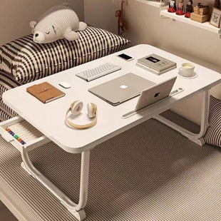 Small Table on the Bed, Foldable Desk, Student Dormitory Laptop Table, Study Table, Bedroom Bay Window Small Table