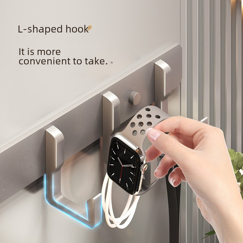 Hook with Strong Adhesive for Clothes, Wall-mounted Clothes Rack for Bathroom Door, No Drilling Required