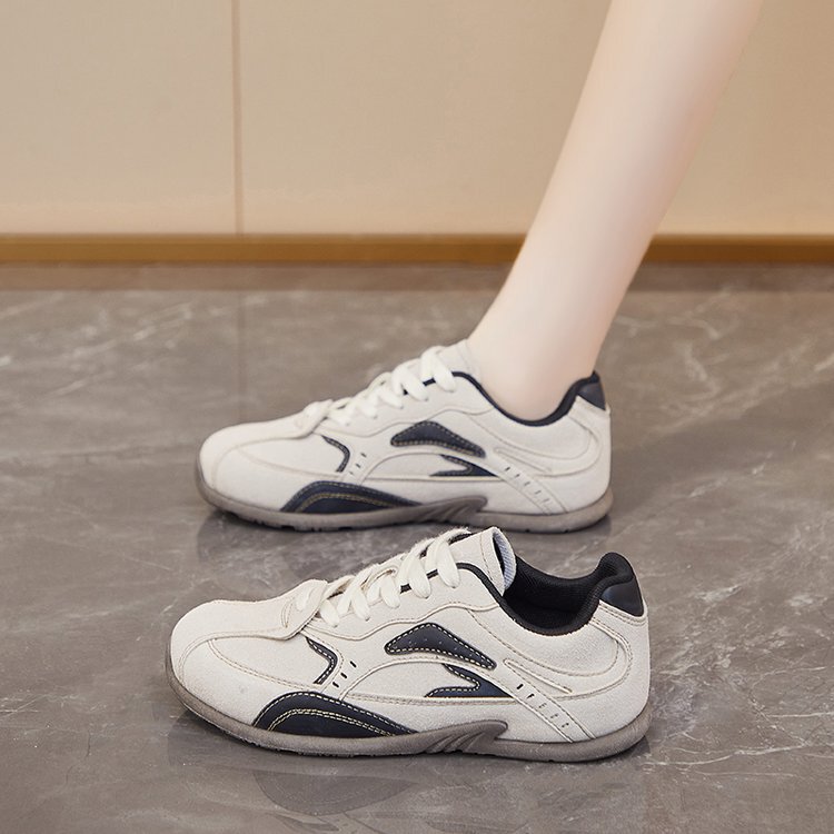 Vintage Brown German Training Shoes Women's 2025 Spring and Autumn New Flat Lightweight Sneakers Fashionable Casual Forrest Gump Running Shoes