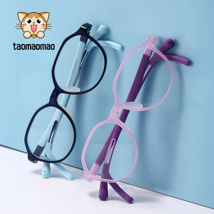 New children's TR90 round glasses frame fashion style high sense glasses anti-blue light men's myopia frame wholesale women