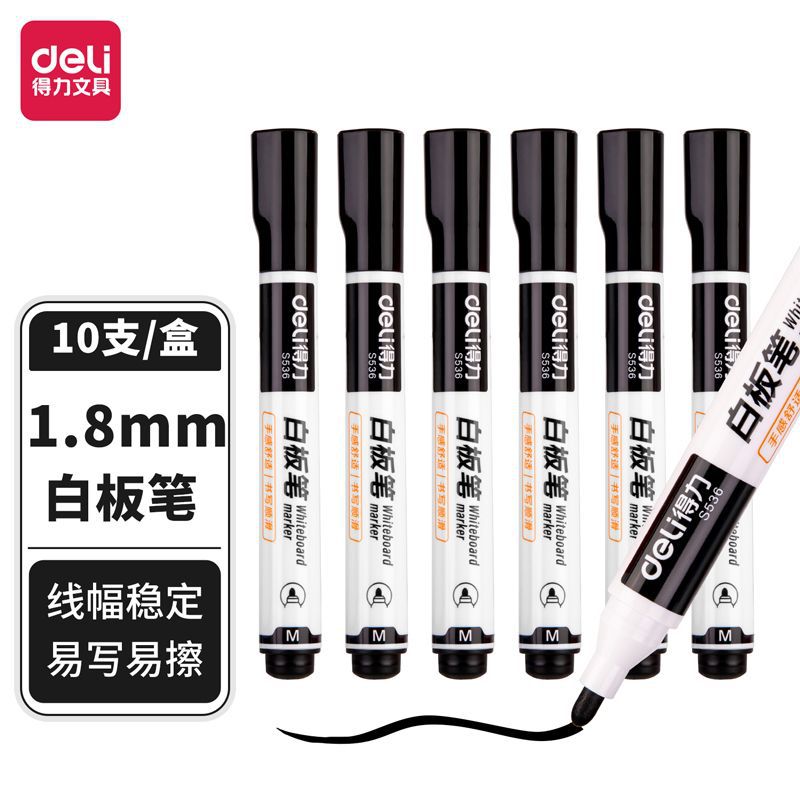 Deli lápiz de pizarra de gran capacidad lápiz de pizarra borrable lápiz de escritura puede agregar tinta lápiz de pizarra conjunto de papelería al por mayor