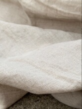 法国进口高端面料天然砂洗雨露纯亚麻春夏秋冬裙子袍子麻料休闲服