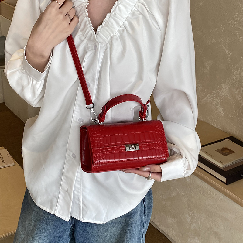 Sentimiento diario de cocodrilo Kelly bolso para mujeres 2026 nuevo diseño de nicho retro bolso de mano de viaje mochila de hombro