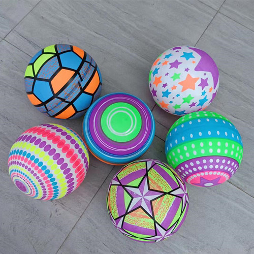 Internet celebrity street stall luminous football flash basketball racket fluorescent ball fitness swing inflatable bouncy ball toy