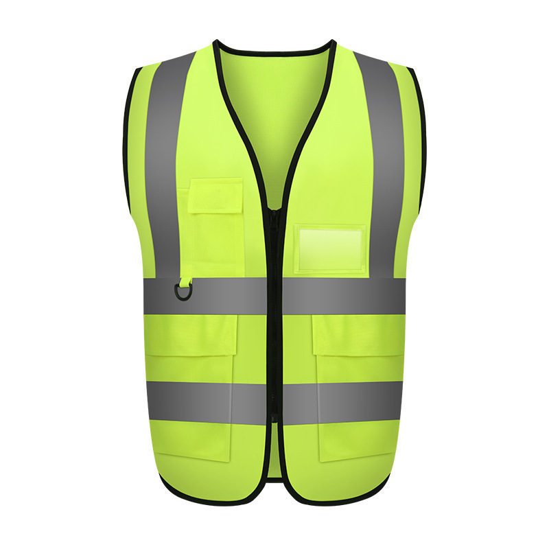 Reflective vest construction site driving sanitation traffic night duty riding safety vest multi-pocket luminous clothing Reflective vest construction site driving sanitation traffic night duty riding safety vest multi-pocket luminous clothing