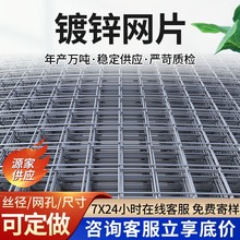 镀锌网片围栏防裂钢丝网片铁丝网格网鸽笼鸟笼防鼠防护养殖网片