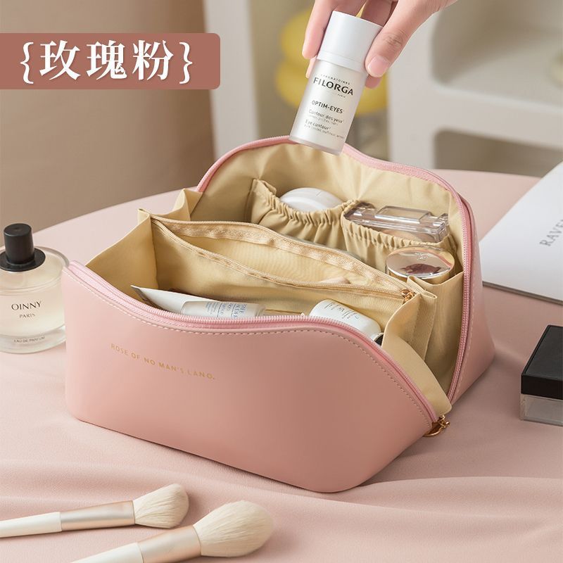 Bolsa de cosméticos de almohada Bolsa de órgano de gran capacidad Bolsa de almacenamiento portátil de alta calidad para mujer Bolsa de lavado engrosada de viaje portátil