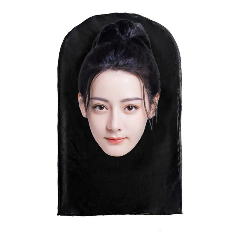 新款3D仿真人明星人脸装扮头套派对装饰面罩明星全脸搞笑网纱头套|undefined