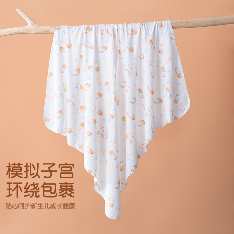Wholesale Breathable Knitted Wrap for Infants and Toddlers, Anti-Startle Cotton Blanket, Swaddle Wrap for Newborns, Delivery Room Wrap