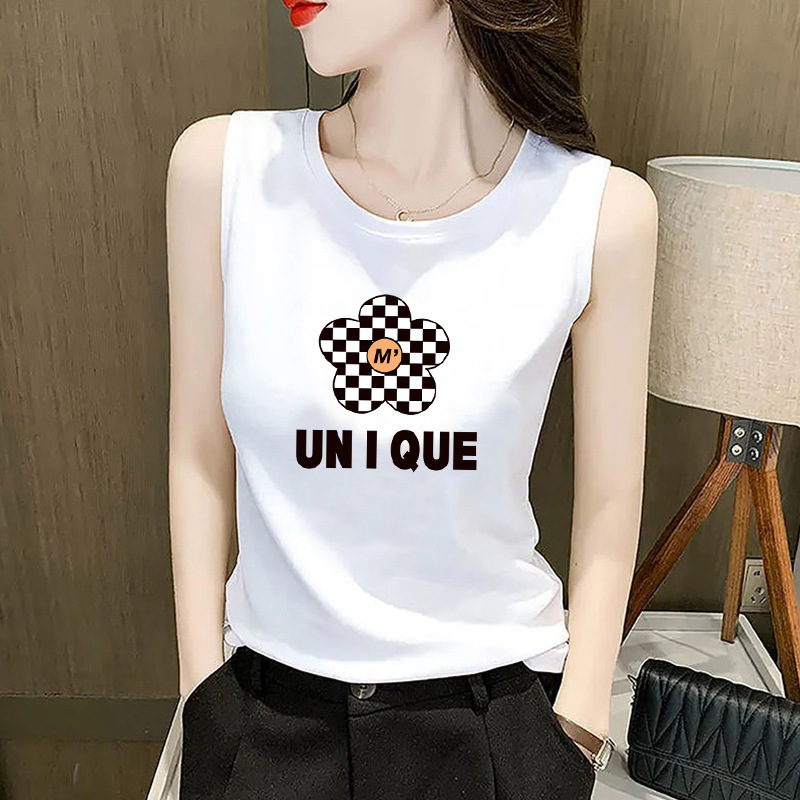 2026 Summer Casual Style Japanese and Korean Casual Women's Regular Pullover Straight-Cut Tank Top, a Must-Have for Trendy Outfits