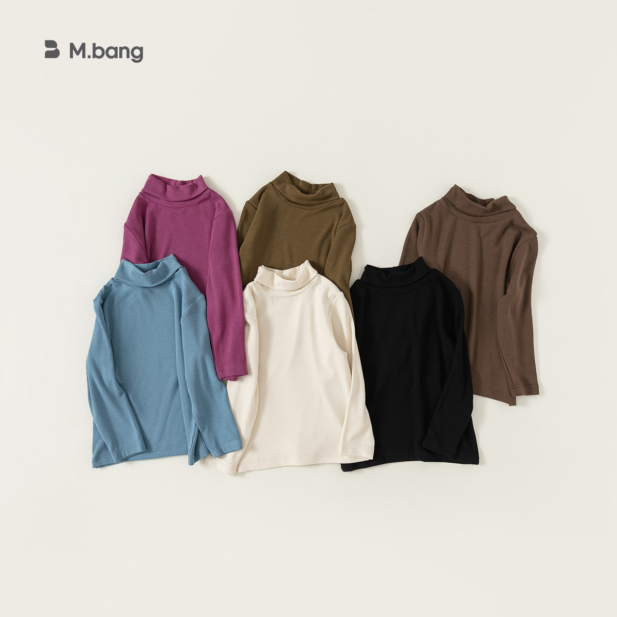 Babycity Children's Long-sleeved T-shirt Girls'Bottoming Shirt Boys'Tops Spring And Autumn Long-sleeved Solid Color Baby Sweater