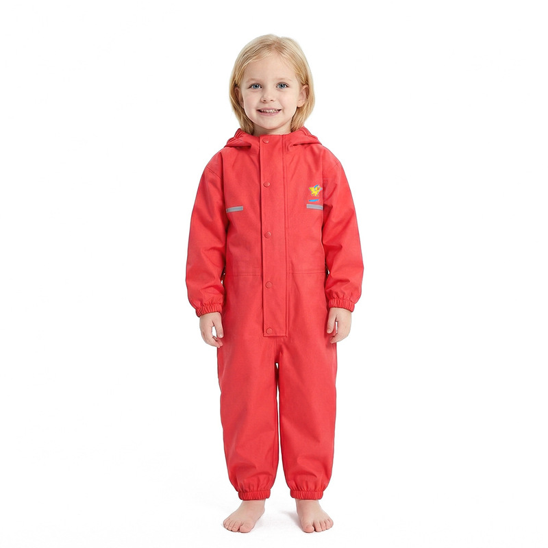 Children's Raincoat One-Piece Climbing and Skiing Suit, Water Play Sand Suit, Raincoat and Rain Pants for Elementary School Students, Baby Rain Poncho, Manufacturer Cross-Border