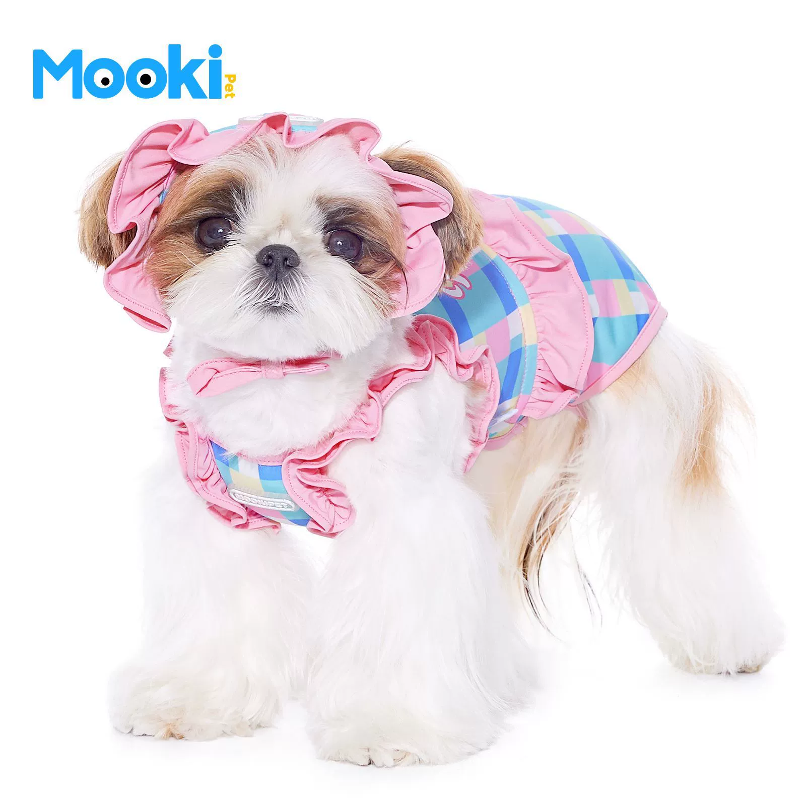 Шапочка для плавания для собак mookipet, маленький размер, для собак, бишон, шнауцер, уличная солнцезащитная шапка для ушей