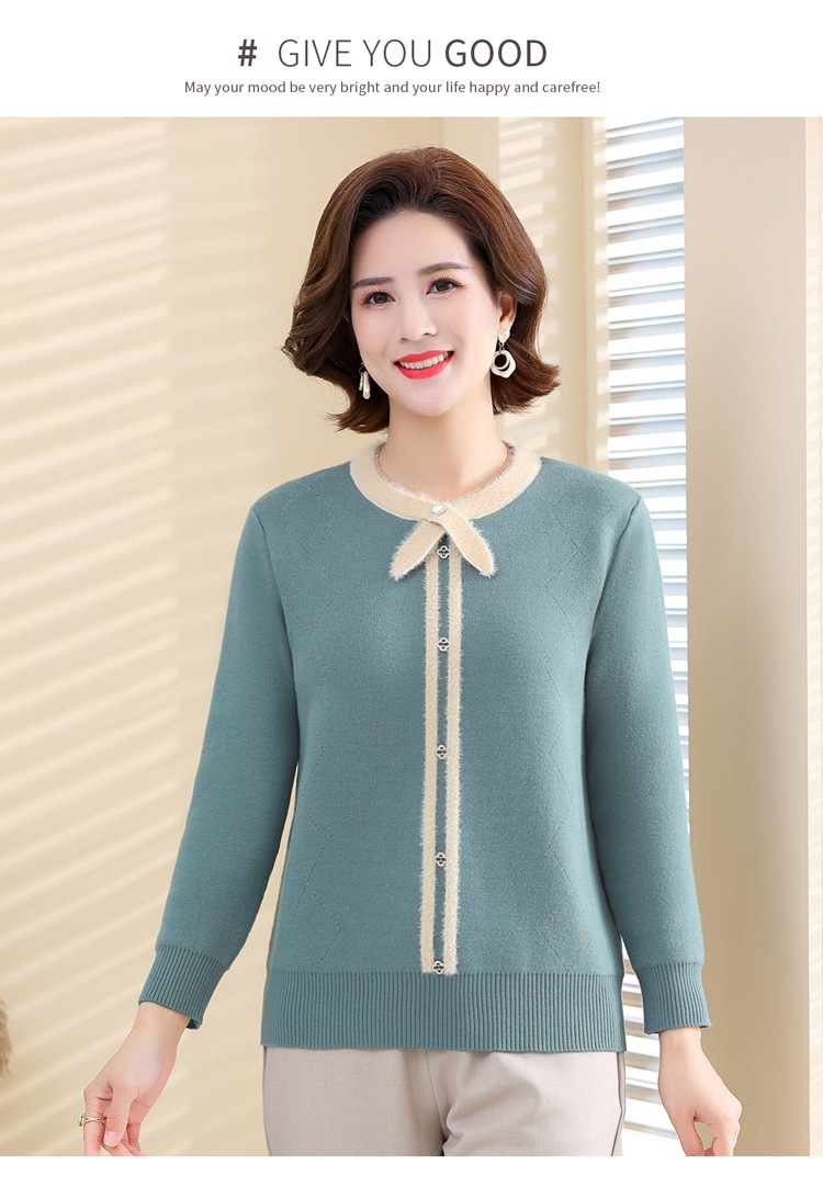 E5965 830K ÁO LEN NỮ TAIRYA MÙA XUÂN THU ĐÔNG TRUNG NIÊN DÀY ẤM THỜI TRANG NỮ G03 SẢN PHẨM MỚI