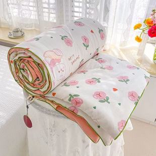 New Type A Washed Cotton Double-layer Yarn Summer Quilt Cool Air-conditioning Quilt Machine Washable Summer Thin Quilt Summer Cool Quilt