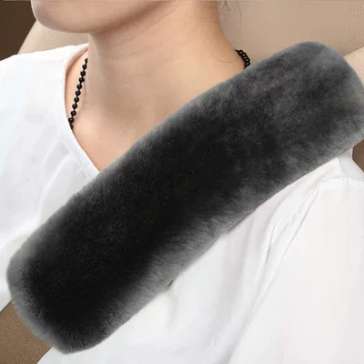 Seat belt shoulder pad – Car Interior Supplies - carbon-gray-expanded-flat-dimensions-25cm-long-and-8cm-wide