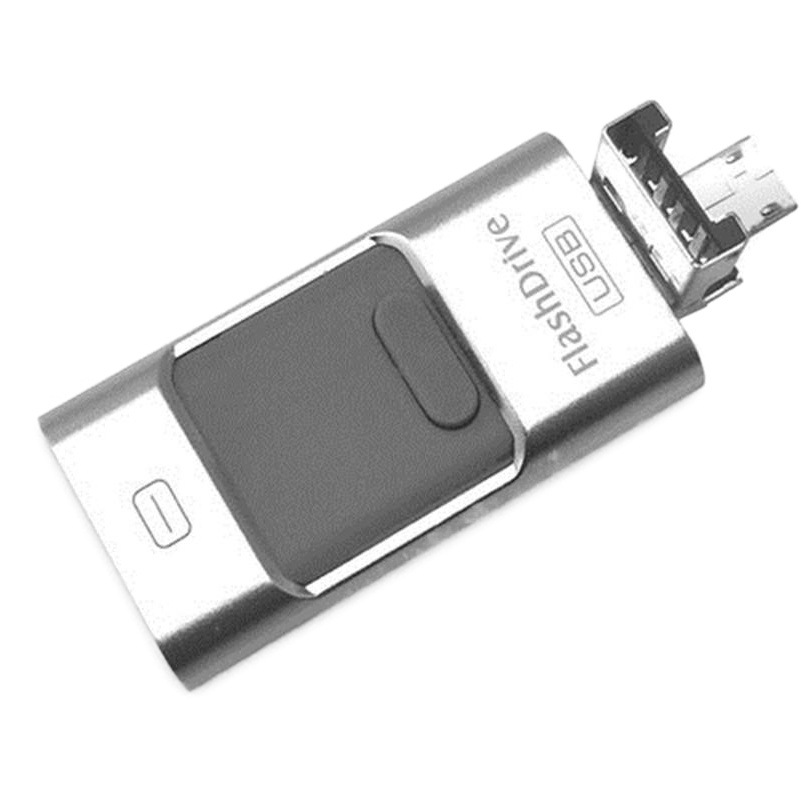 Aplicable a la computadora del teléfono móvil Apple Android unidad flash USB de tres propósitos unidad flash USB creativa de alta velocidad ipadmini contenedor de expansión OTG