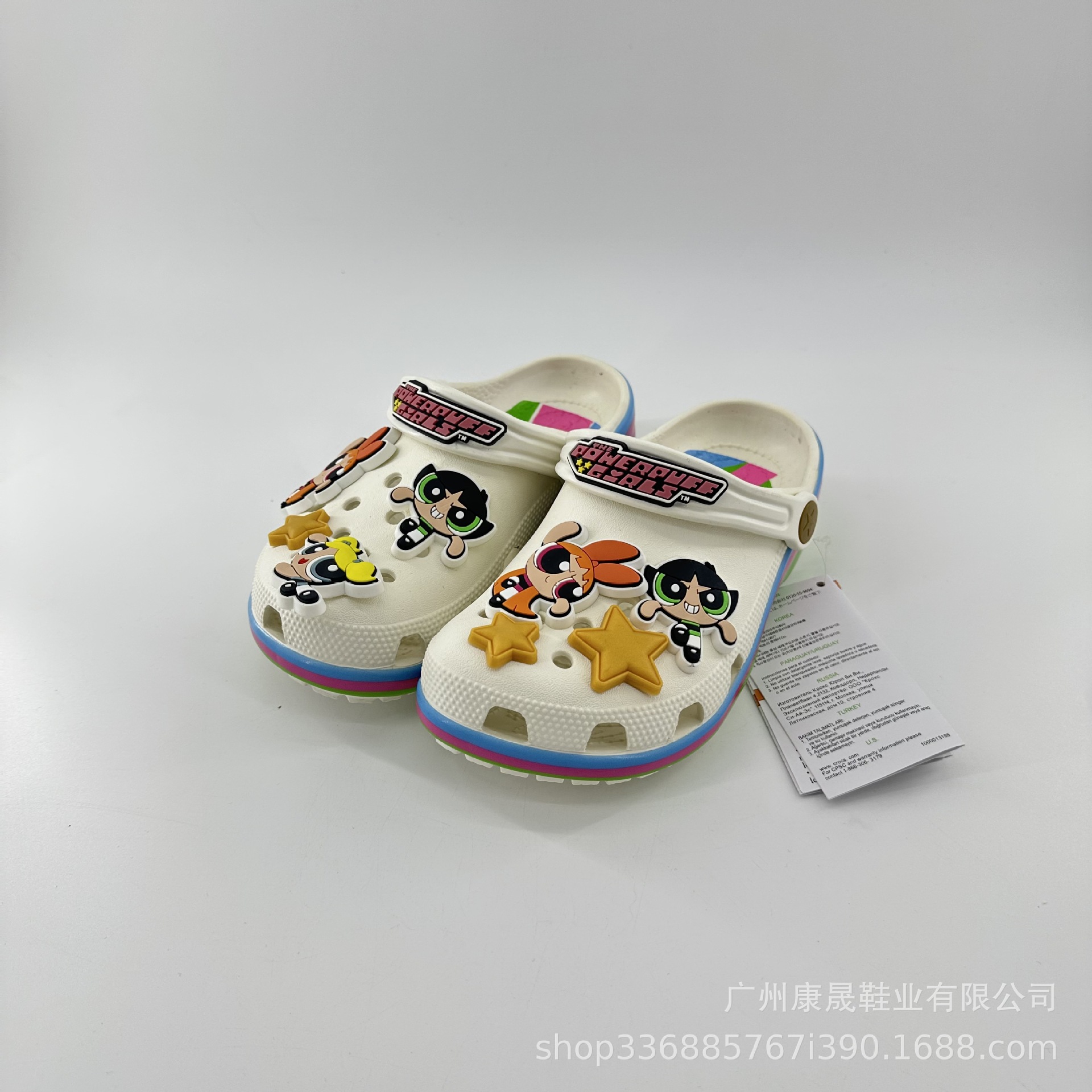 "Flying Little Girl" nuevos zapatos de playa de marca compartida, zapatos para padres e hijos, zapatos con agujeros para todo fósforo al aire libre, sandalias y zapatillas simples