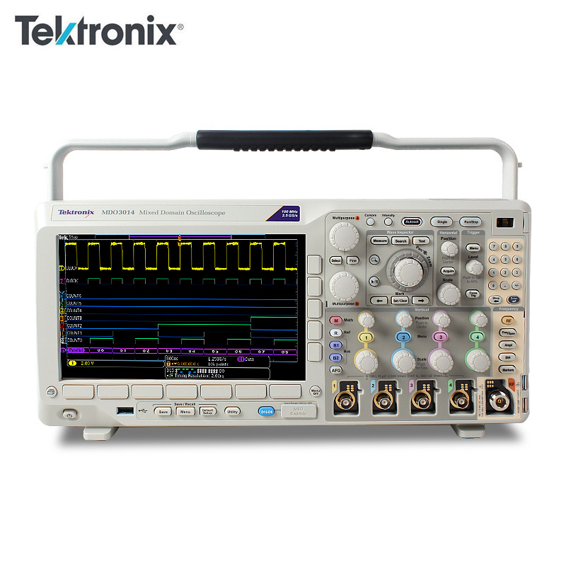 泰克混合域示波器MDO3012 3014 3022 3024 3032 3052多功能示波器