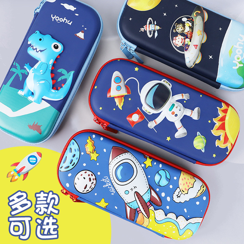 Cartoon pencil case with zipper