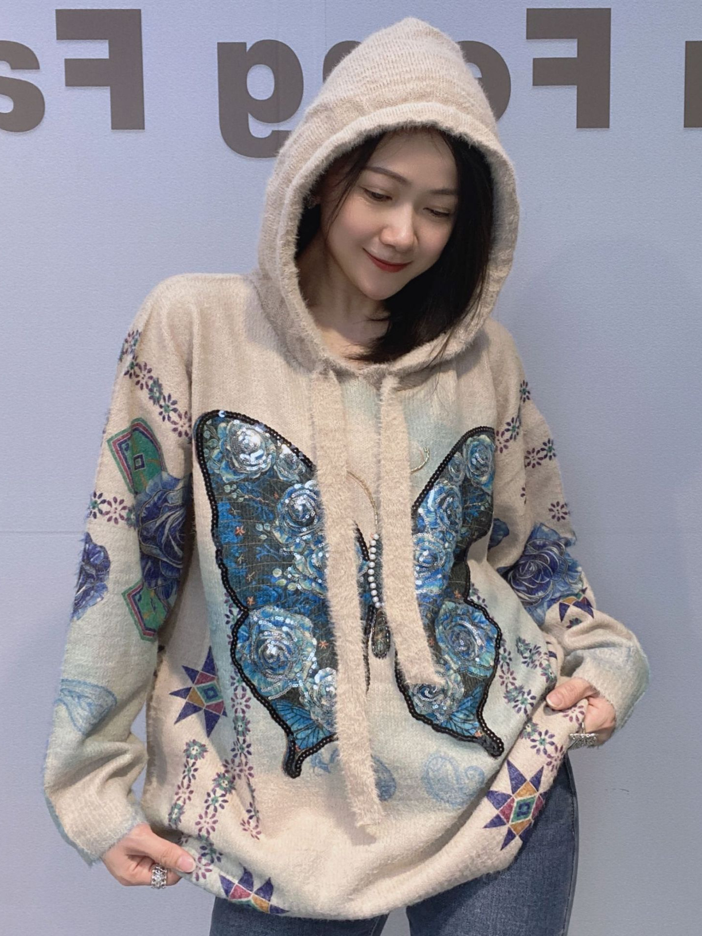 winter waterproof knitted sweater