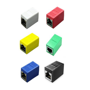 Gigabit Network straight-through head RJ45 network straight-through head network cable connector pair connector network cable extender
