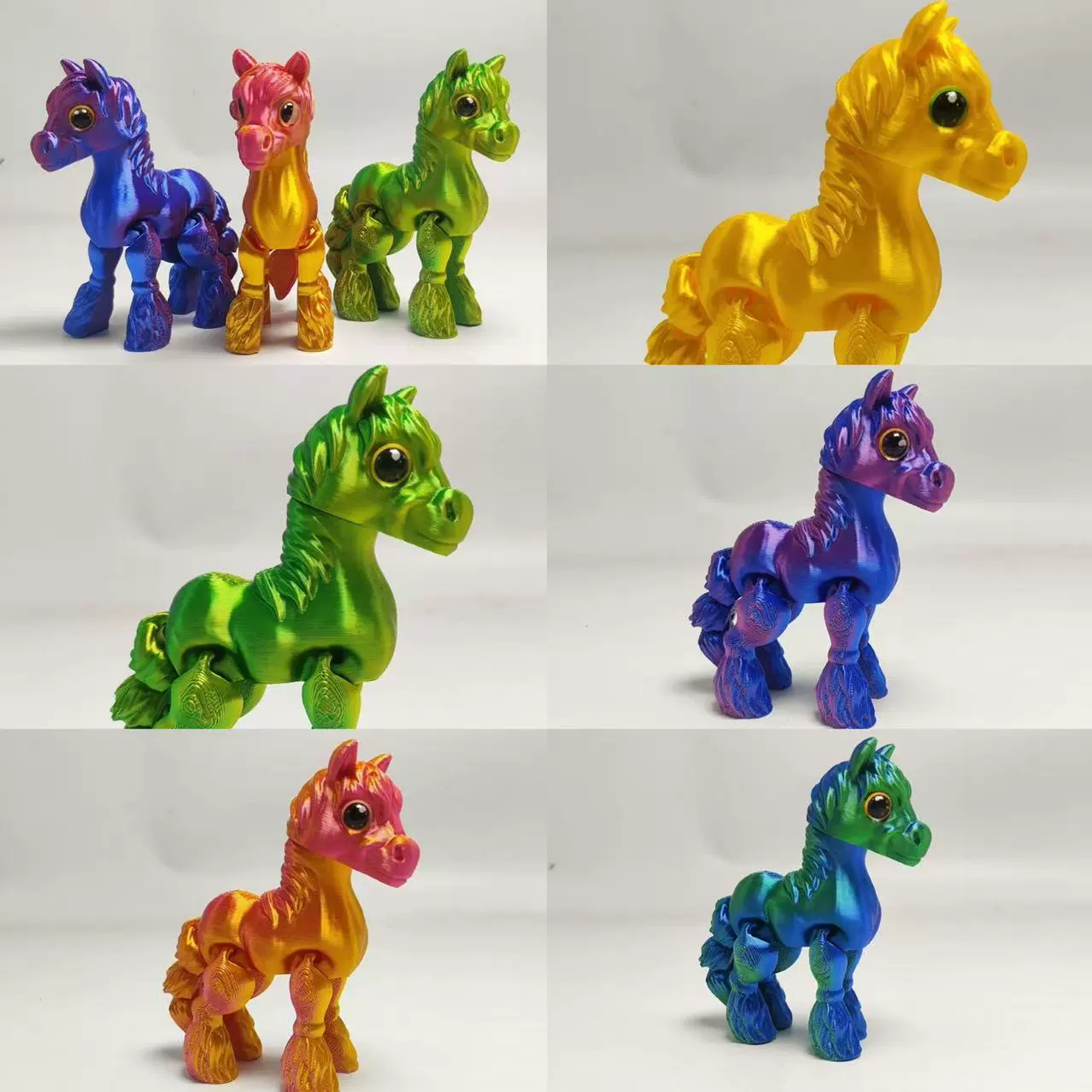 Милый столовый пони, movable toy, (跨境贸易), 3D