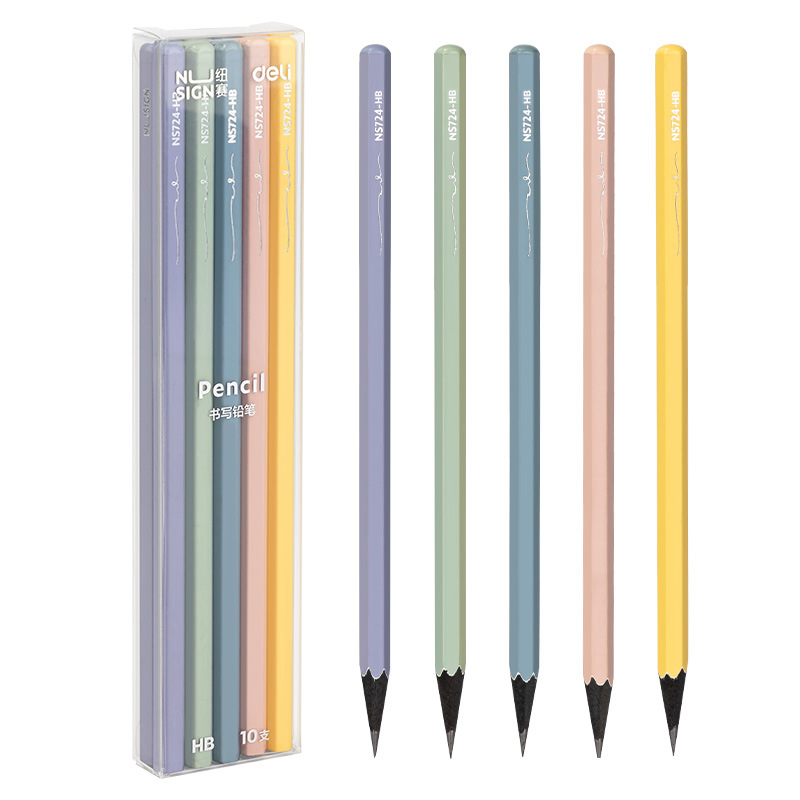 Lápices de escritura de madera negra HB / 2B hexagonal para principiantes para niños