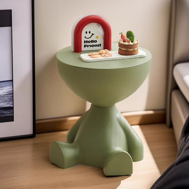 Creative Bedside Table Household Sofa Side Table Storage Rack Bedroom Balcony Removable Mini Table Small Apartment Coffee Table