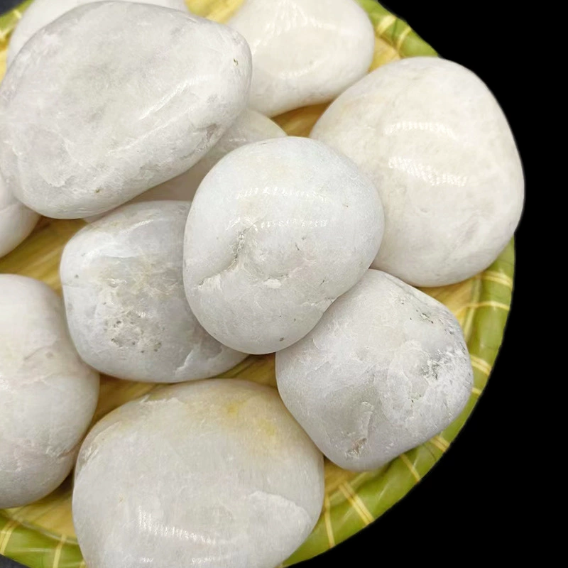 Оптовый полированный бутик черный белый желтый дождь цветок камень садовый ландшафтный дизайн магазин Lu Pu бросить черные гусиные яйца