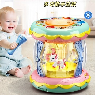 Multifunctional Carousel for Infants and Toddlers with Hand Drum, Microphone, Bluetooth, Light, Music Box, Baby Toy for up to [Age] Years Old
