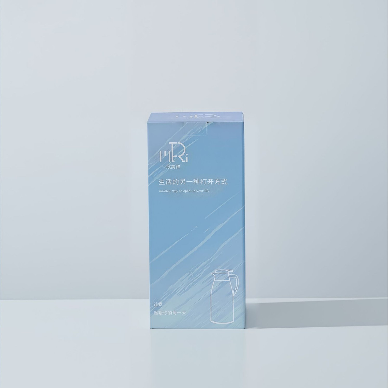 맞춤형 하늘색 보온병 컬러박스(대형)