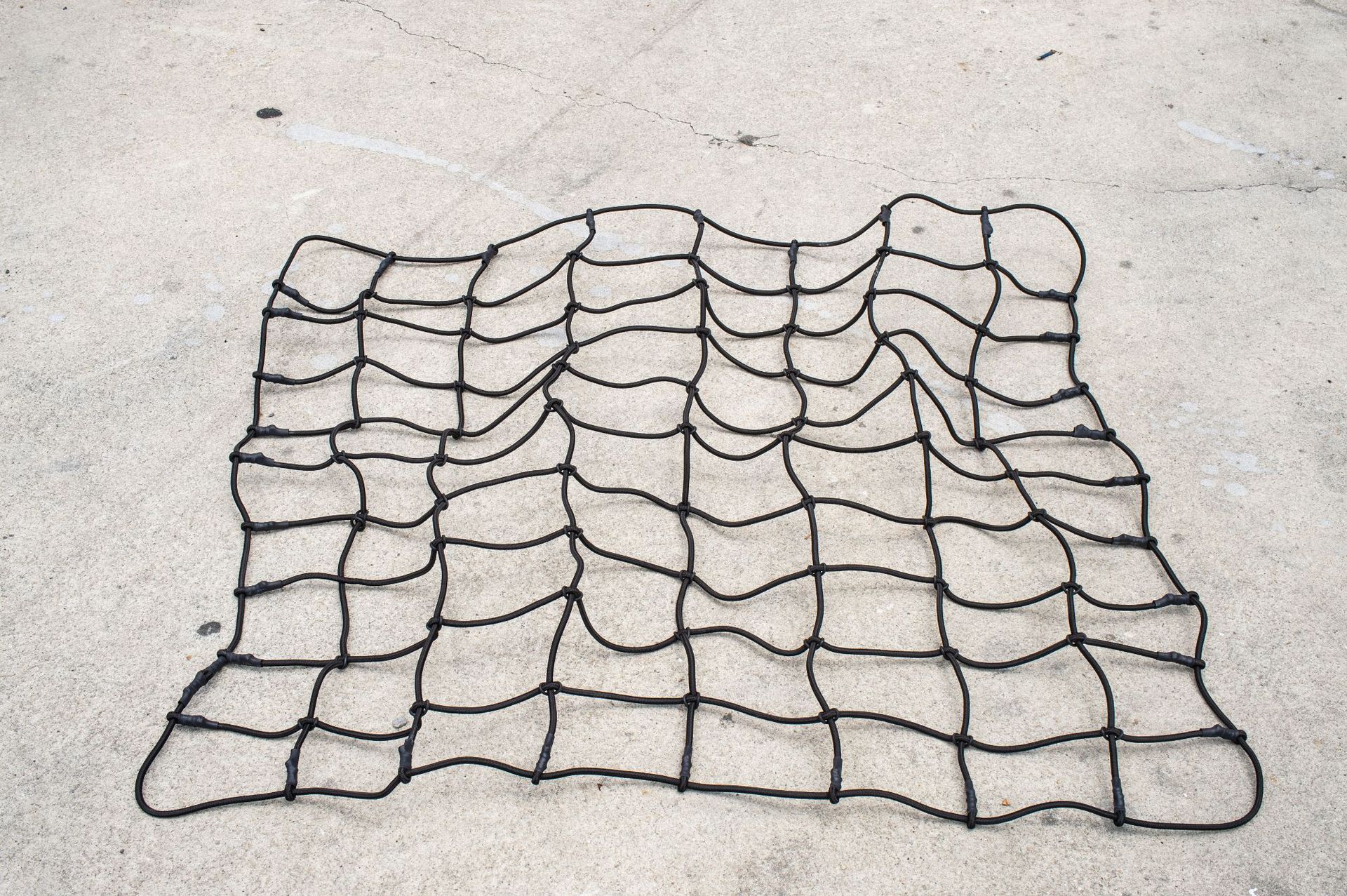 High-elasticity rope roof luggage net, vehicle-mounted fixed net bag, SUV luggage rack binding rope net